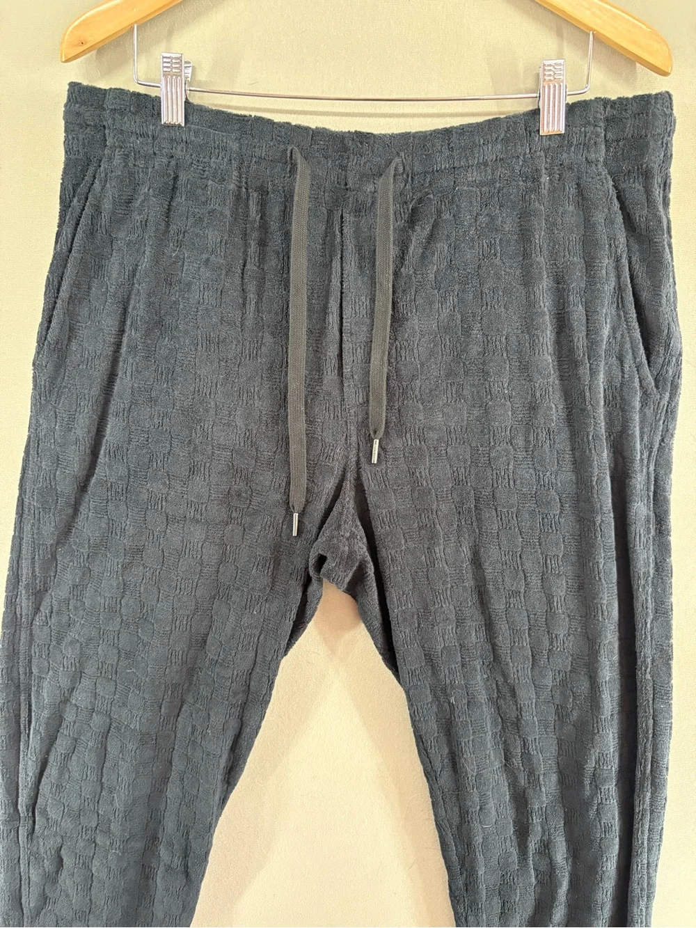 Todd Snyder Men Terry Beach SweetPant Size L Black Cotton Comfy Relaxed Nwt